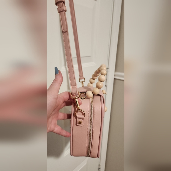 Martha Stewart Women's Crossbody Bag Pink/White 7.25" X 6.75" X 3.25" - Picture 4 of 12